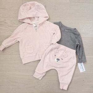 Carter's Baby Girl Pink Tracksuit 3 Months